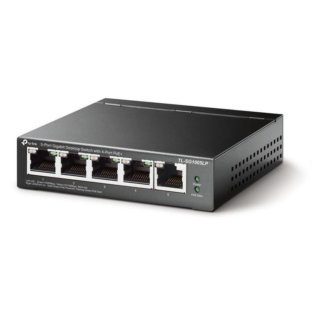 Switch Gigabit Profissional 10-100-1000 C- 5 Portas (sendo 4 Poe) Tl-sg1005lp Smb - 2