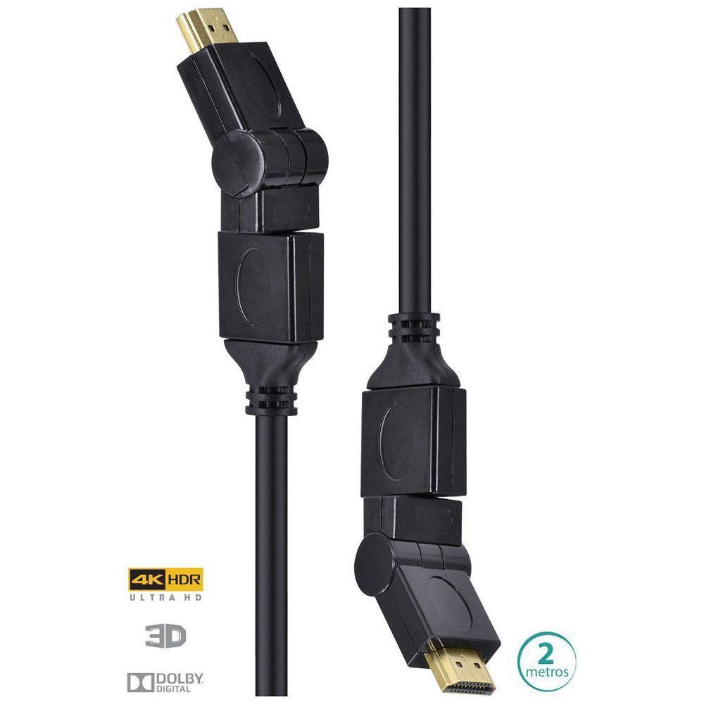 Cabo Hdmi 2.0 4k Conect.360 2m H20b360-2 - 2