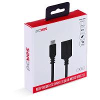 Adaptador Otg Micro Usb Para Usb 2.0 15cm Preto - Pamup-15 - 6