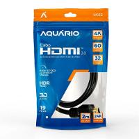 Cabo Hdmi Aquario 4k02 4k Macho X Macho 2.0 2m - 1
