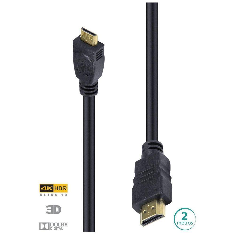 Cabo Hdmi 2.0 Mini Hdmi 2m - H20mm-2 - 1