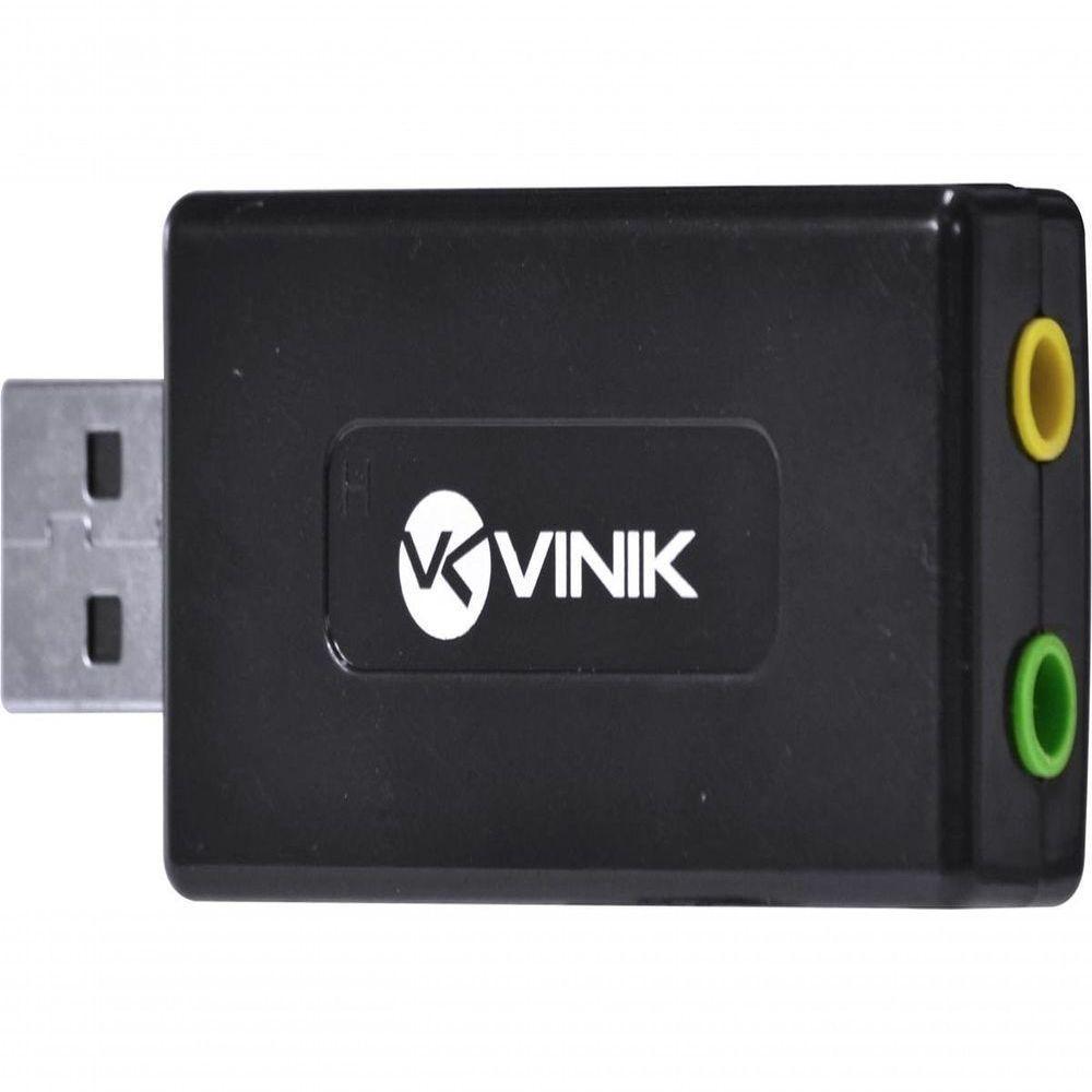 Adaptador Placa De Som Usb 7.1 Canais Virtual Ausb71 - 1