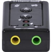Adaptador Placa De Som Usb 7.1 Canais Virtual Ausb71 - 7