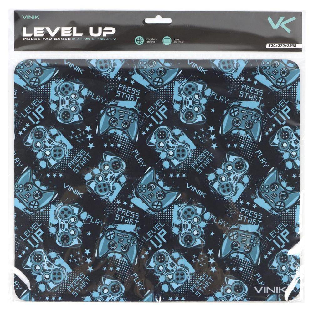 Mouse Pad Gamer Vinik Level Up 320x270x2mm - Mplu32 - 5