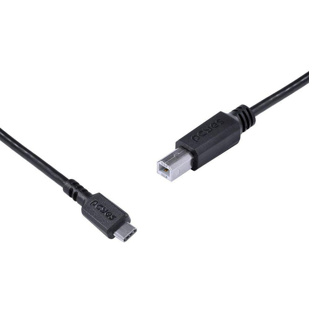 Cabo Usb Tipo C Para Usb B 2.0 1m Preto - Pucbp-1 - 4