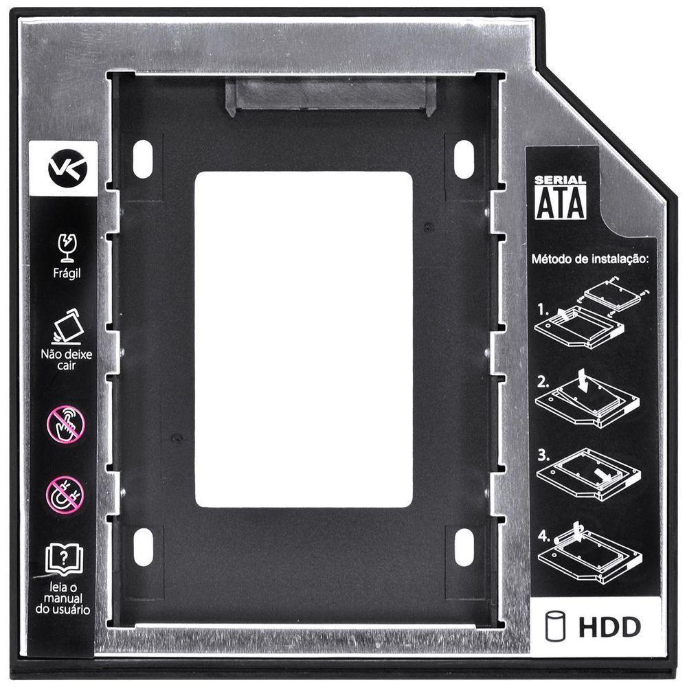 Adaptador Caddy Para Hd Ou Ssd Gaveta Dvd Notebook Sata - 7