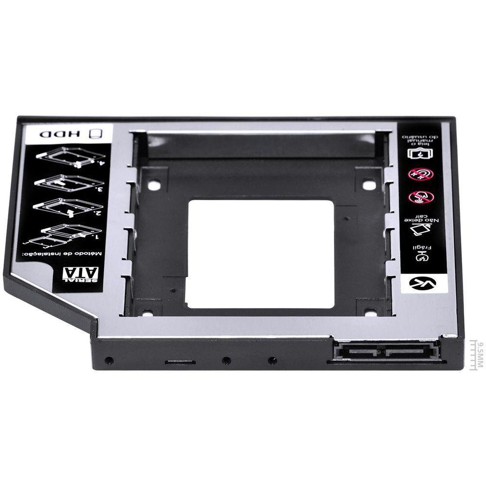 Adaptador Caddy Para Hd Ou Ssd Gaveta Dvd Notebook Sata - 10