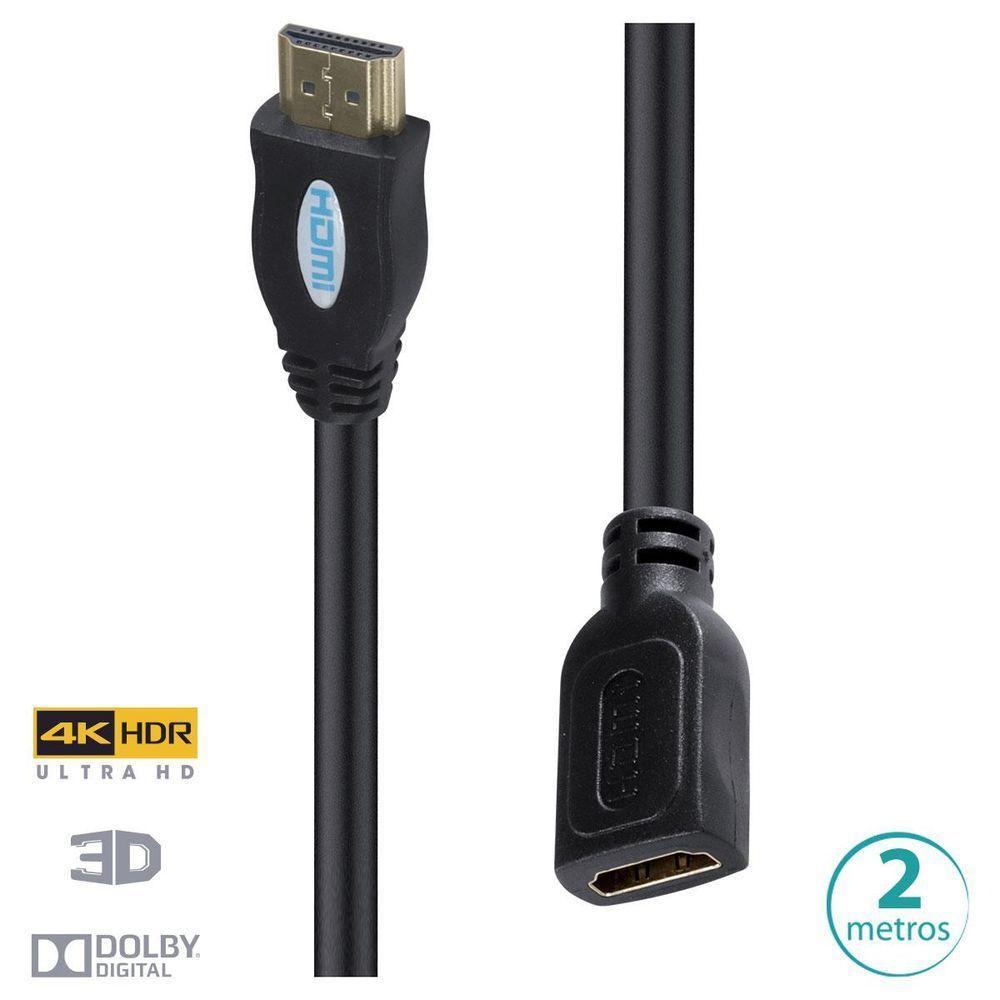 Cabo Extensor Hdmi 2.0 4k C- Filtro 2m H20f-2 - 2