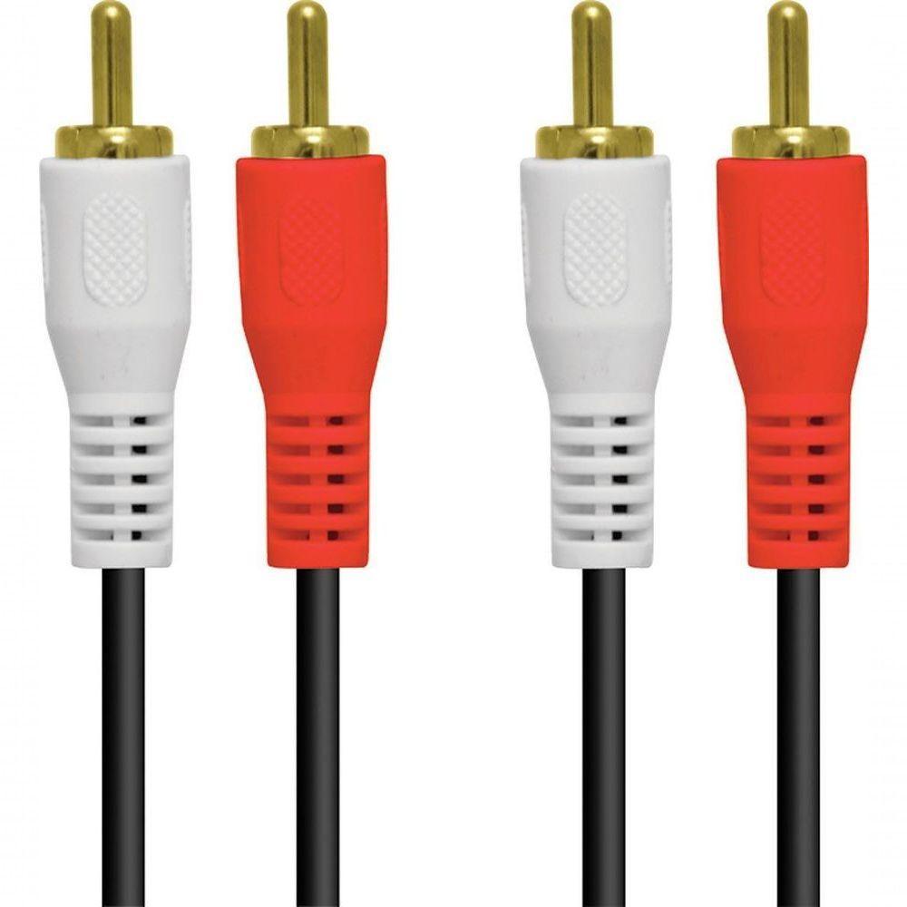 Cabo 2 Rca X 2 Rca Conec Dourado 2rca15g - 1