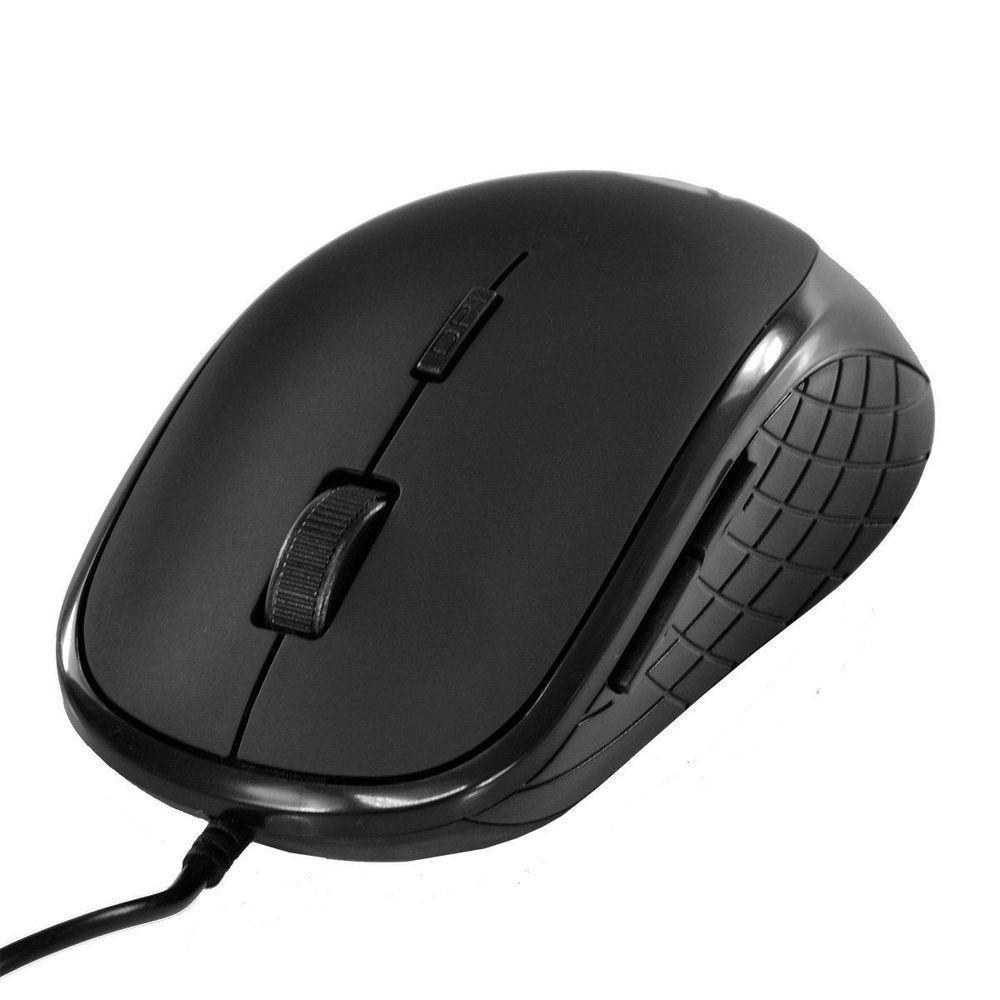 Mouse Usb Silent 2000 Dpi Clique Silencioso Cabo 1.8m - - 4