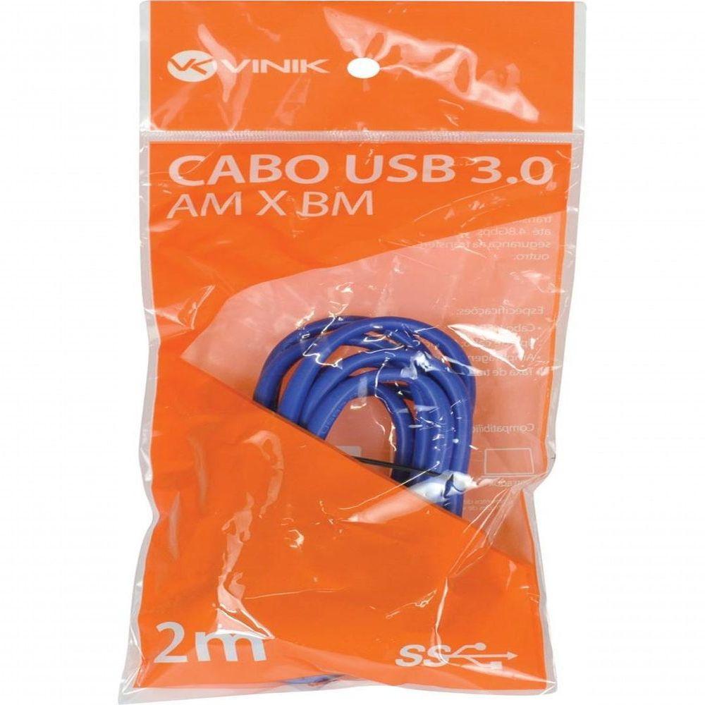 Cabo Usb 3.0 Am X Bm 2m U3ambm-2 - 2