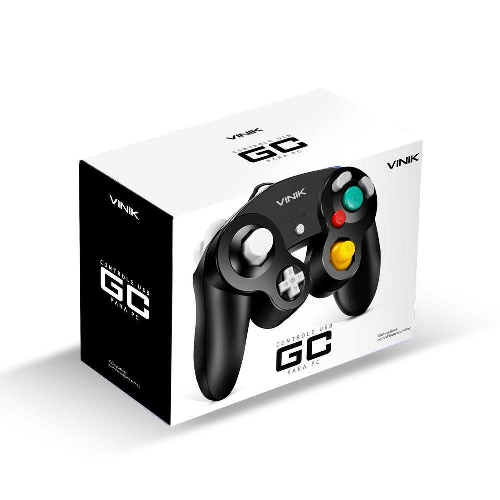 Controle Pc Usb Game Cube - Retrô - Vinik Gc - 6