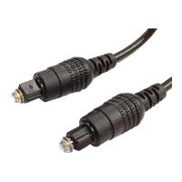 Cabo Fibra Optica Para Audio 2,2mm Toslink- Toslink Preto 3m - 1