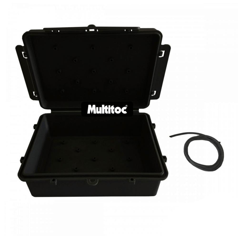 Caixa Hermetica Multitoc Vedada 14,5x10,5x7,0 Completa Preta - 4