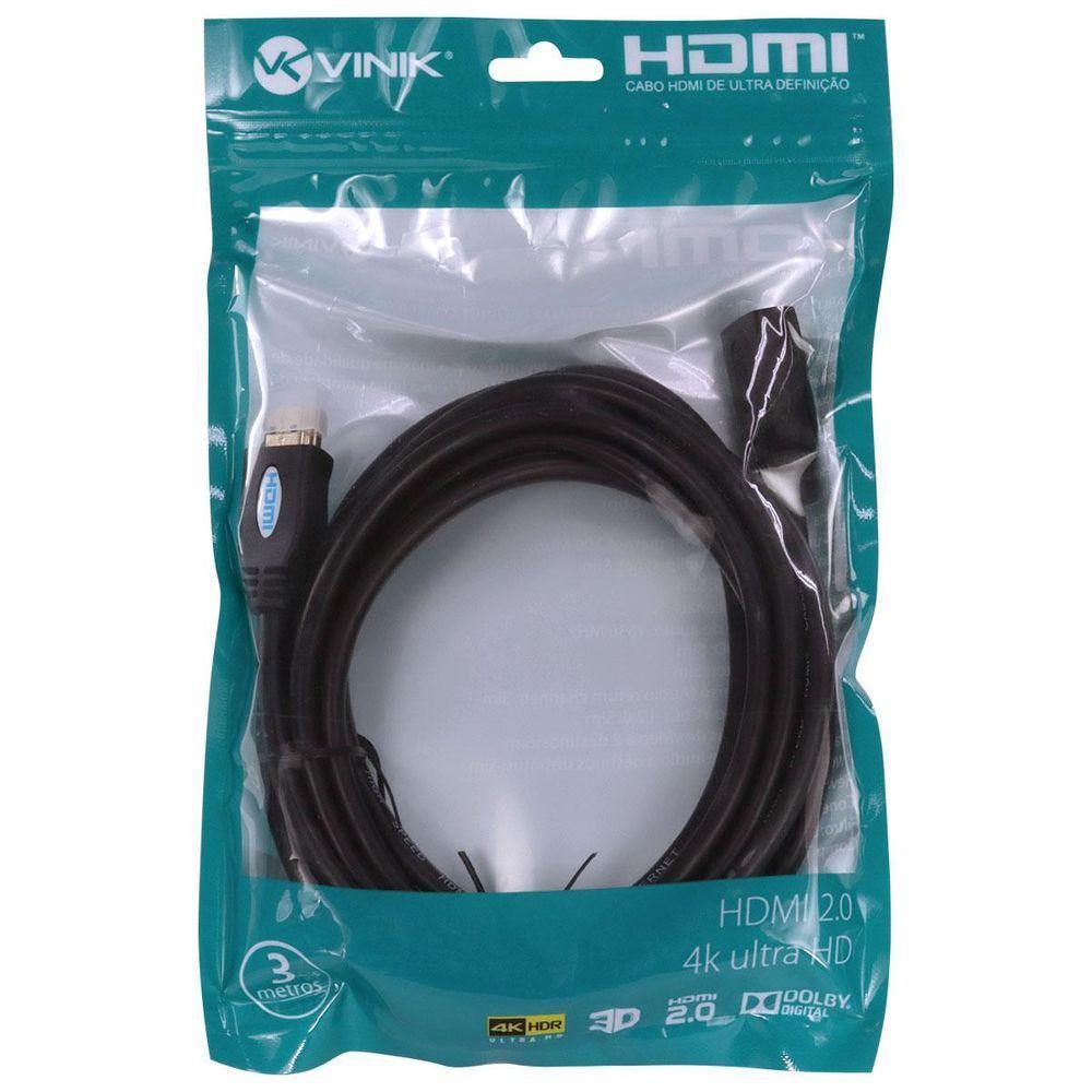 Cabo Extensor Hdmi 2.0 4k C- Filtro 3m H20f-3 - 5