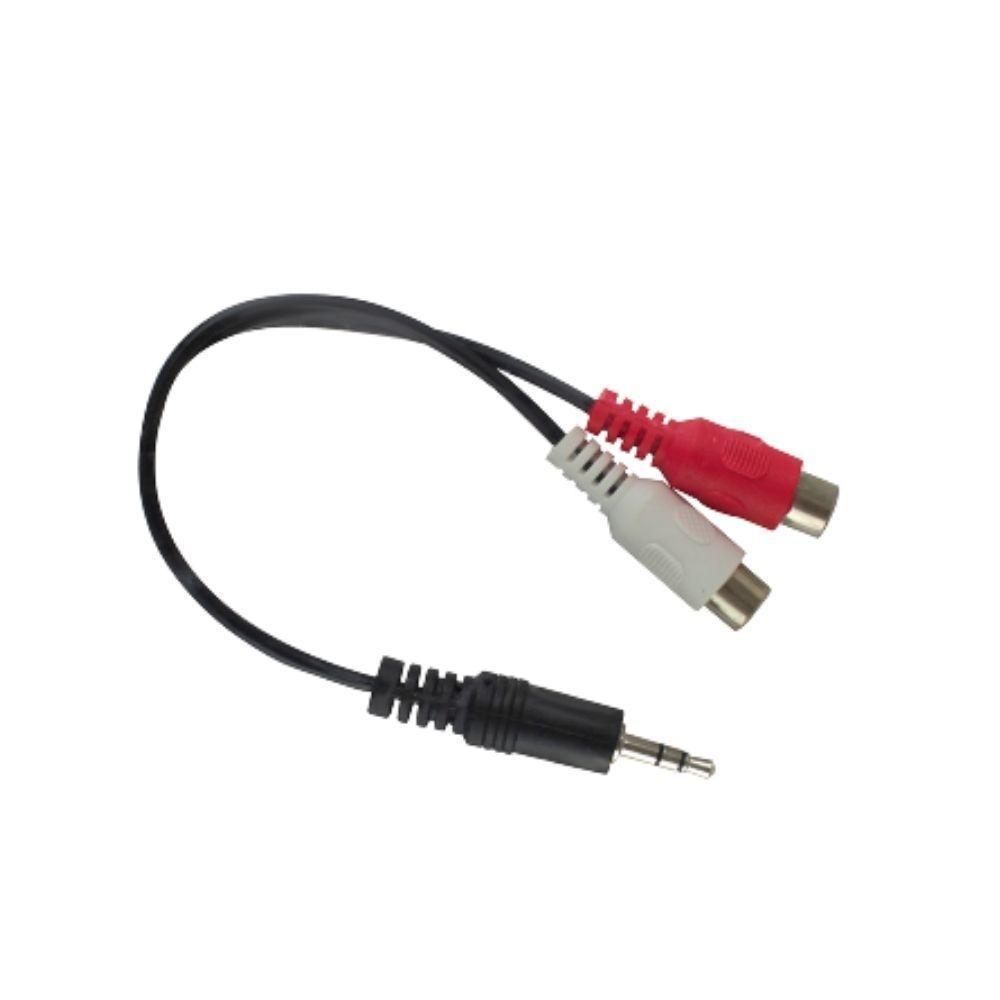 Cabo De Audio Evus C-094 P2 Macho Para 2 Rca Femea Em Y 15cm - 1