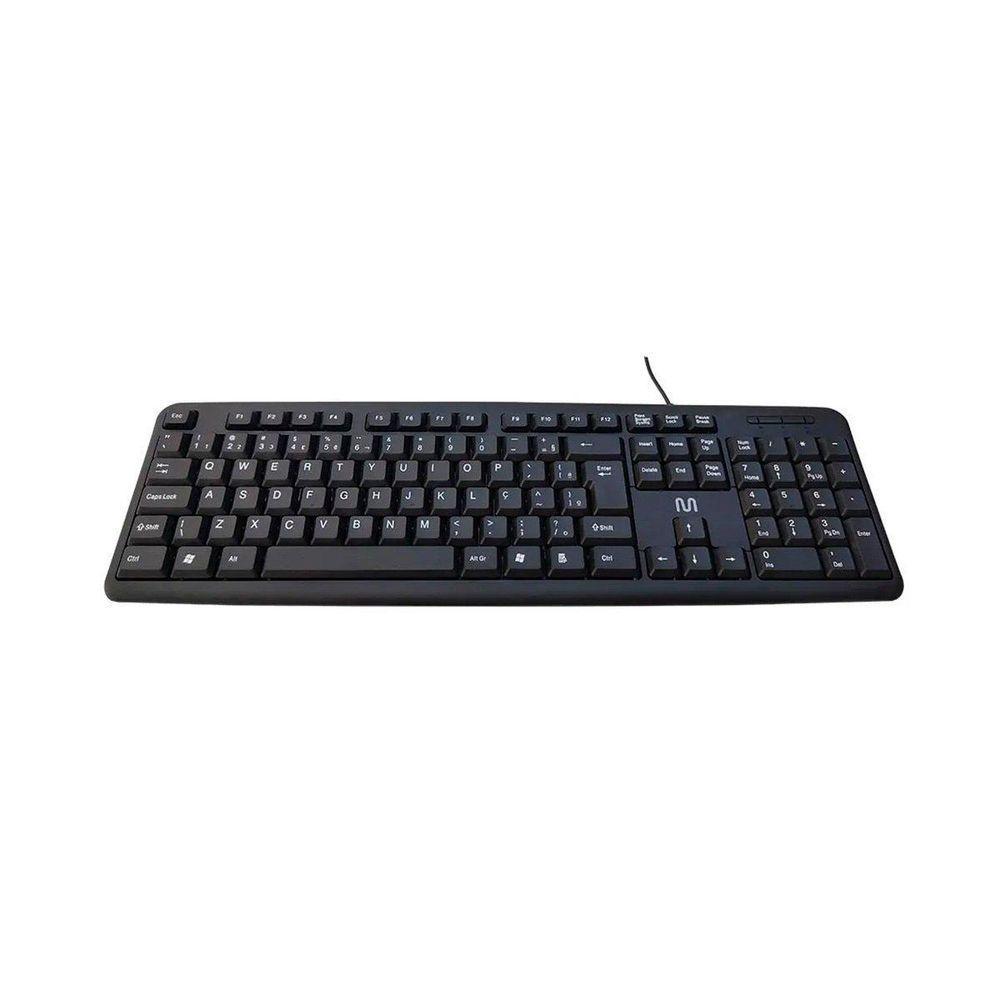 Teclado Com Fio Slim Com Cabo De 150cm Preto Tc065 - 1