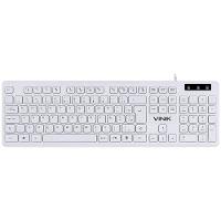 Teclado Usb Multimidia Slim Branco - Teclas Chocolate - Cabo - 1