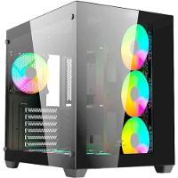 Gabinete Gamer C3tech Aquarius Mt-g910 Sem Fans Preto - 1