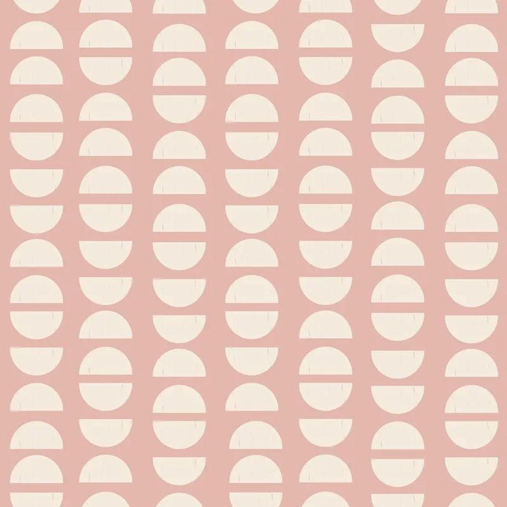 Papel De Parede Revoada Café Rosa E Branco 4462 - 1