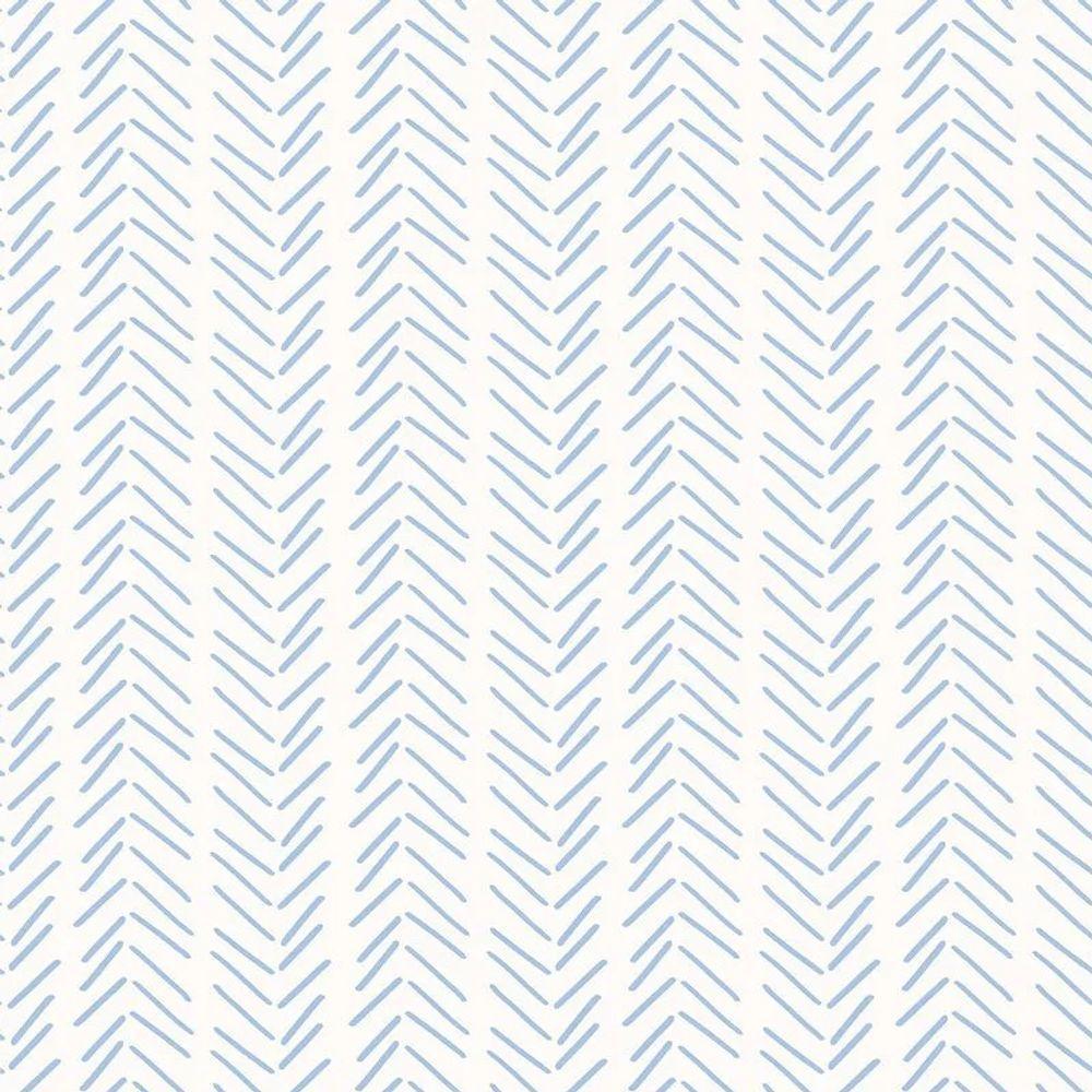 Papel De Parede Revoada Franjinha Azul 4446 - 1