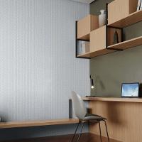 Papel De Parede Revoada Franjinha Azul 4446 - 2