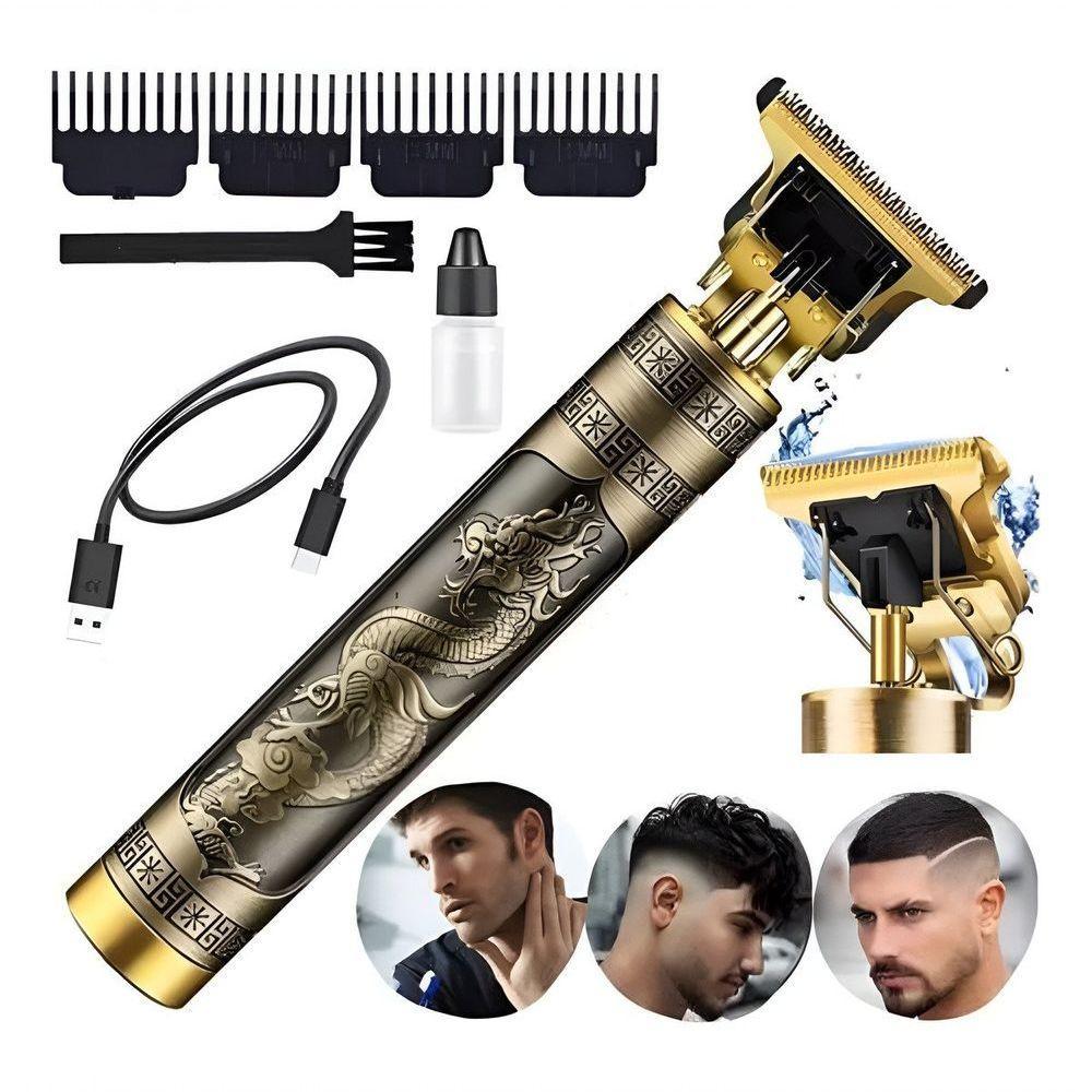 Máquina De Cortar Cabelo Barba Recarregável Usb Profissional Bivolt - 3