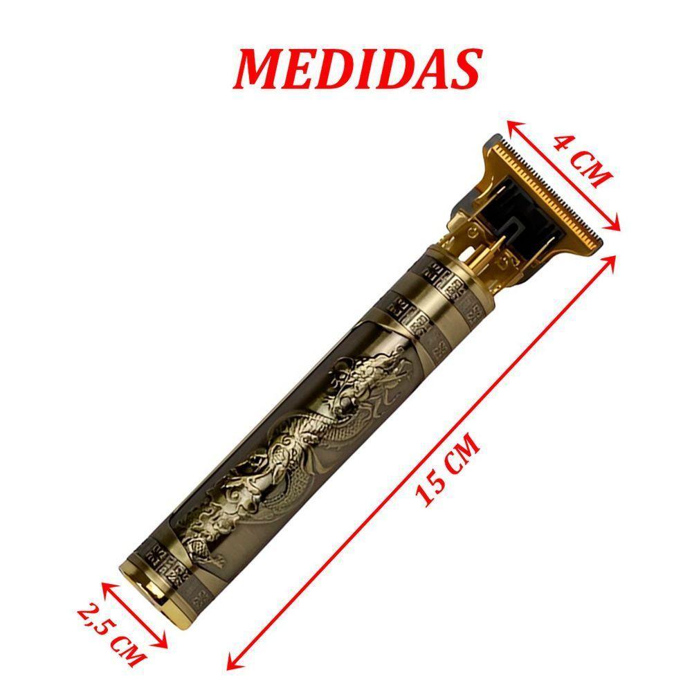 Máquina Profissional Dragon Acabamento Sem Fio Barba Cabelo Bivolt - 2