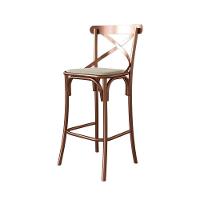 Banqueta Katrina Premium Bar Cozinha Balcão Em Aço Cobre Assento Bege - 2