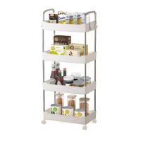 Prateleira Multiuso 4 Andares Com Rodinha Branca - 2