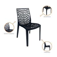Cadeira De Jantar Oficial Gruvyer Preto