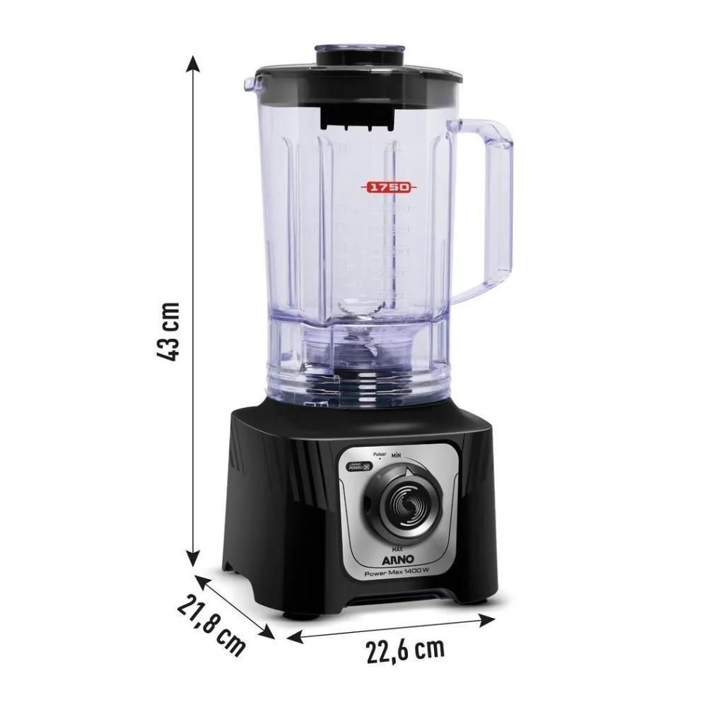 Liquidificador Powermax Confort Arno Ln65 1400w 110V Preto - 4