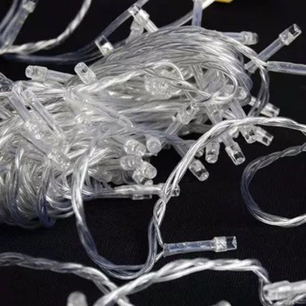 Pisca-pisca 200 Lamp Led Branco Fio Transp 8 Funcoes 220v - 2