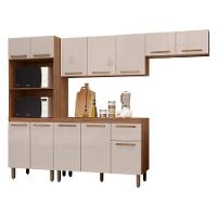 Armario De Cozinha Pop 2 Fornos Com 12 Portas E 1 Gaveta Freijo/baunilha/freijo - 2