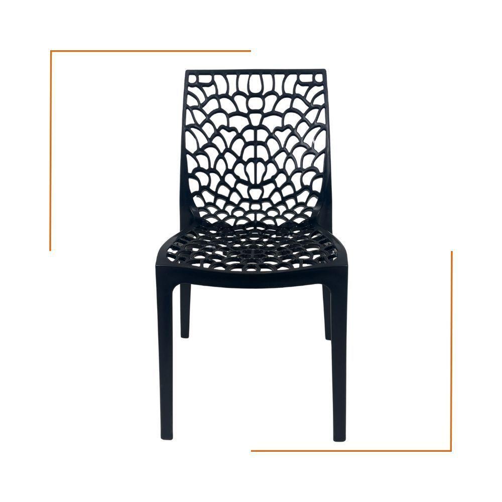 Kit 3 Cadeiras De Jantar Oficial Gruvyer Preto - 6