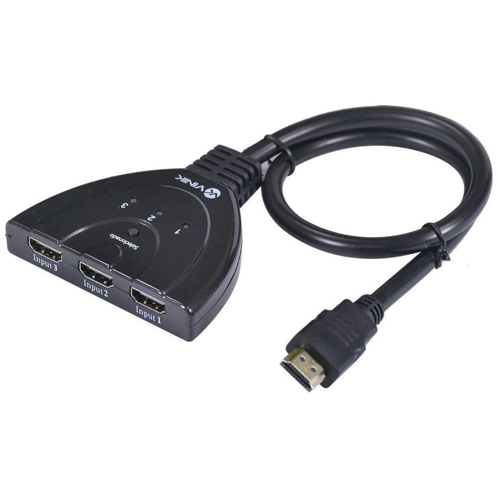 Switch Hdmi 3 Ent 1 Saida 1.3v 3d 1080p - 1
