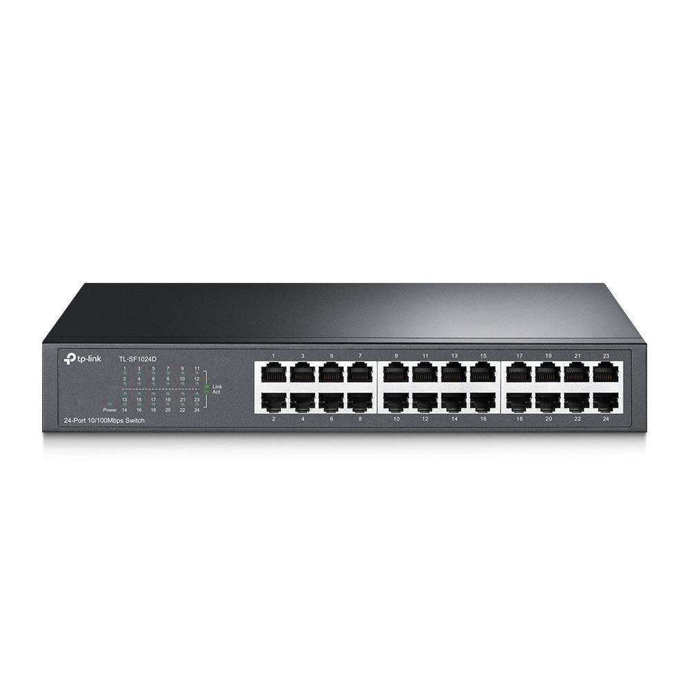 Switch Fast 24 Portas 10-100 Mesa Ou Montável Em Rack Não Gerenciável Tl-sf1024d Smb - 2