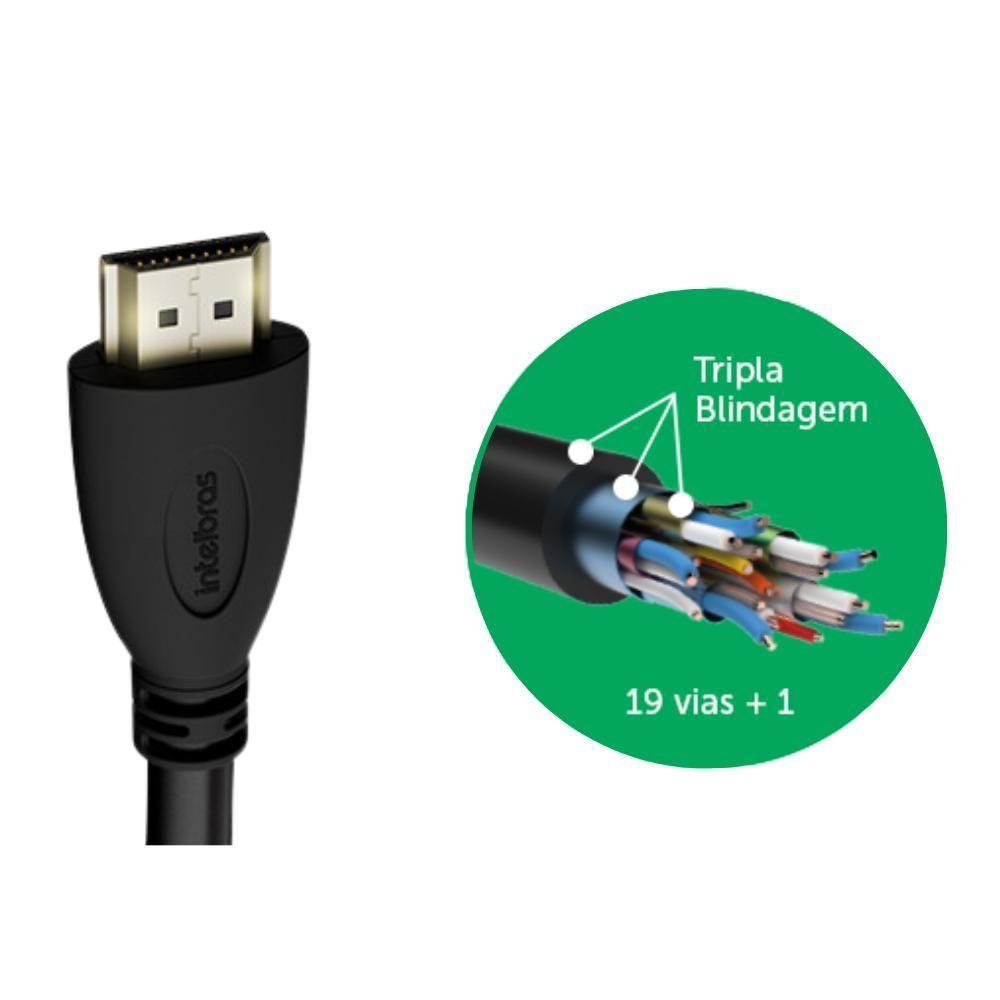 Cabo Hdmi Intelbras Chf2010 4k Macho X Macho 2.0 10m - 4