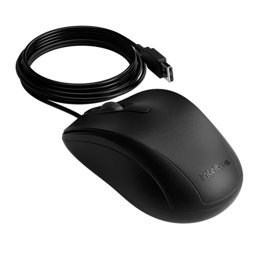 Mouse Intelbras Mci20 Com Fio Preto - 4