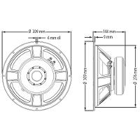 Alto-falante 600 Watts 12 Pol 4 Ohms Wf300-1200b-4 Atk - 7