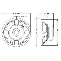 Alto-falante 600 Watts 12 Pol 4 Ohms Wf300-1200b-4 Atk - 8
