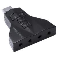 Adaptador Placa De Som Usb 4 Portas P2 - Compativel Com Ps3 - 1