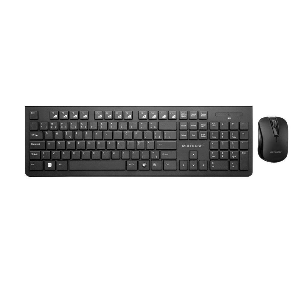 Kit Teclado + Mouse Sem Fio Multimídia Tc212 - 1
