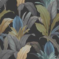 Papel De Parede Botany House Garden Azul E Preto 15519 - 1