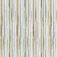 Papel De Parede Revoada Listrado Aquarela Azul, Verde E Amarela 4423 - 1