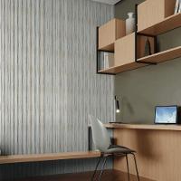 Papel De Parede Revoada Listrado Aquarela Azul, Verde E Amarela 4423 - 2