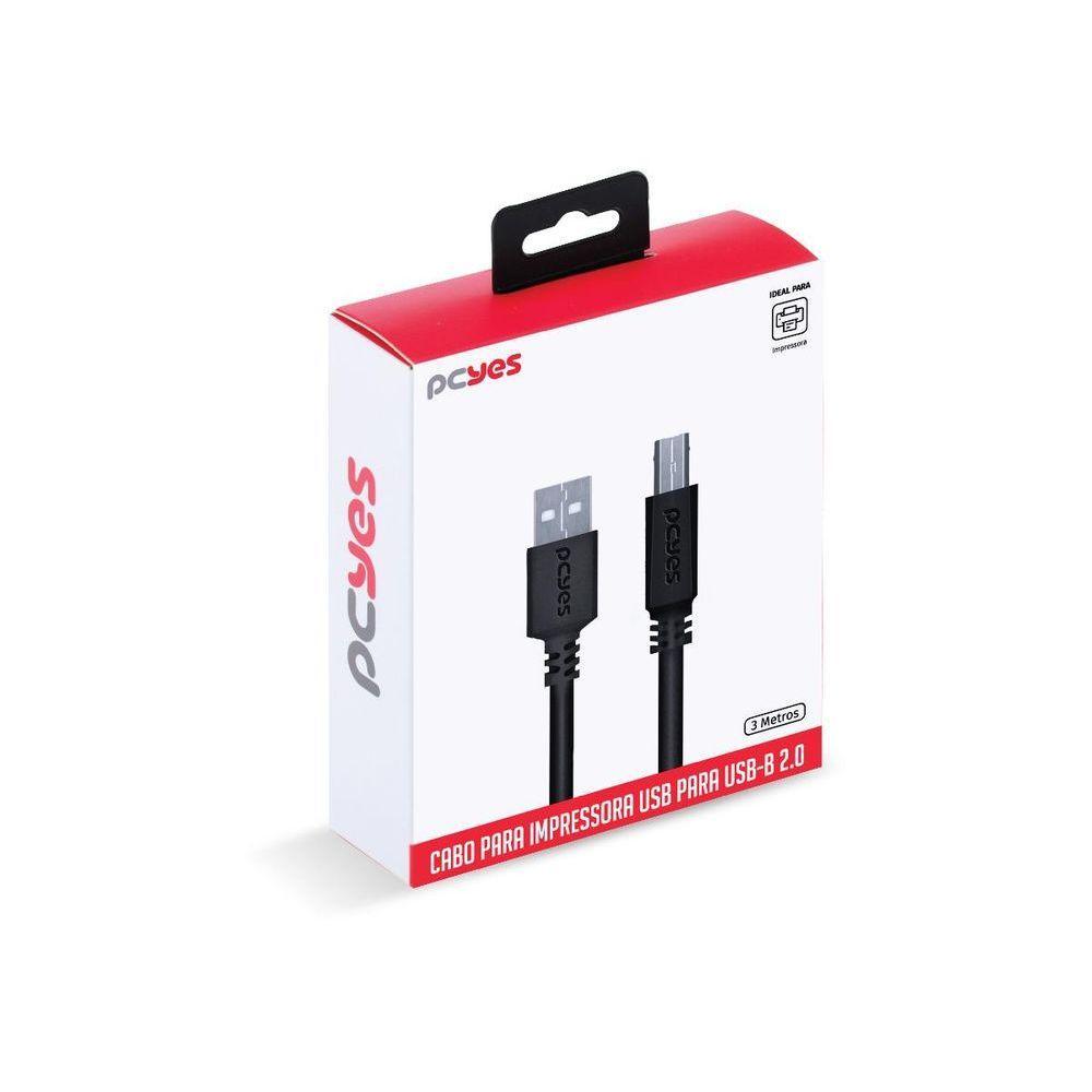 Cabo P- Impressora Usb A 2.0 P- Usb B 3m - Puabm2-3 - 7