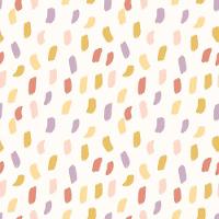 Papel De Parede Revoada Mini Pinceladas Lilás, Vermelho E Mostarda 4405 - 1