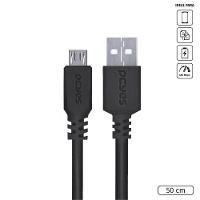 Cabo Micro Usb Para Usb A 2.0 50cm Preto - Pmuap-05 - 2