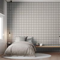 Papel De Parede Revoada Xadrez Vichi Cinza Chumbo 4416 - 2